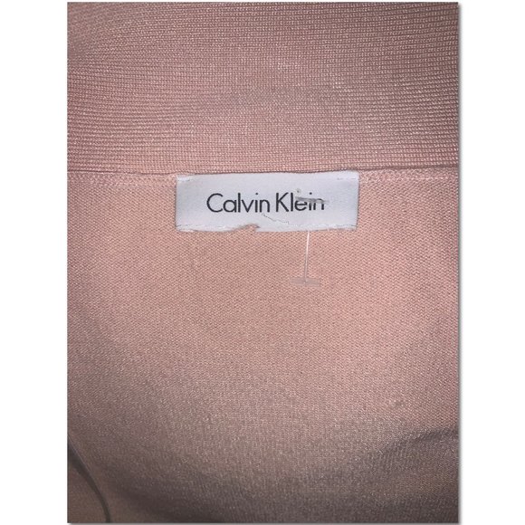 Calvin Klein Bell Sleeve Open Cardigan Sweater Light Pink Size XL NWT - Picture 4 of 7